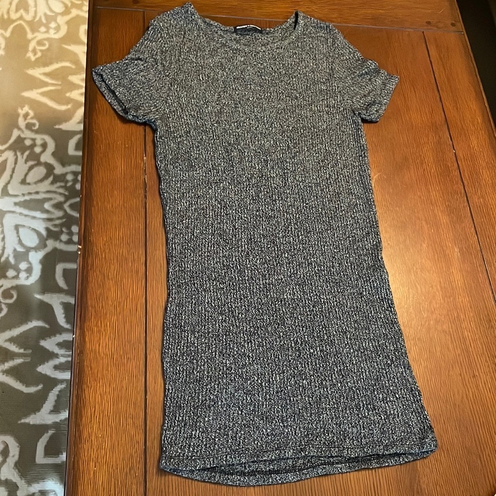 Brand Melville Stretchy T-Shirt Dress. One size. Black / gray heathered. Soft